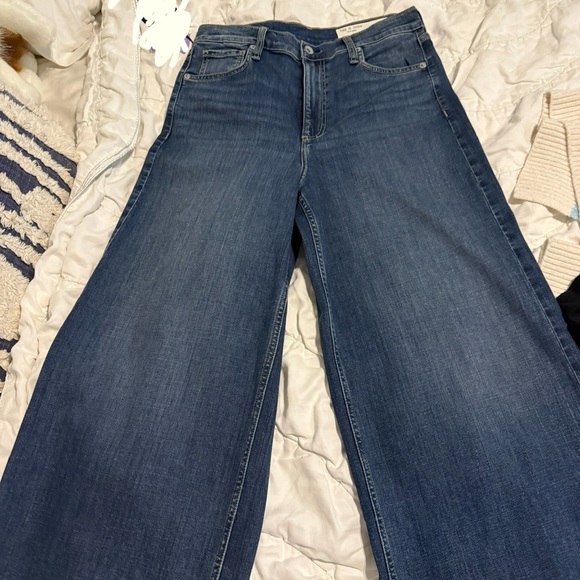 NWT rag & bone Serena High-Rise Wide-Leg Jeans - Size 29 - Picture 2 of 10
